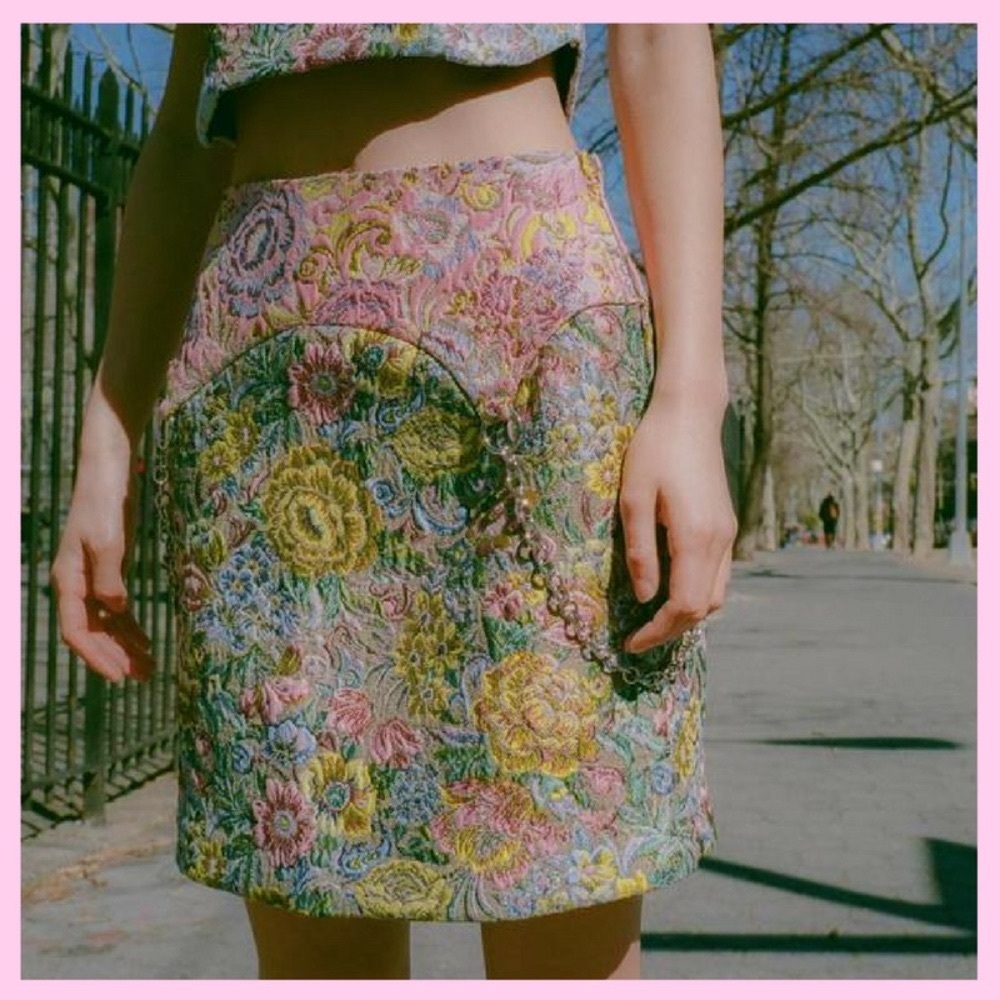 SANDY Liamg Chatham floral skirt